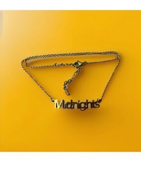 SWIFTIE FOREVER Taylor Swift Antique Gold Necklace Midnights Pendant 17" Plus +